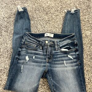 BKE Stella Jeans, skinny jeans, low rise, slim fit, size 25 x 27 length